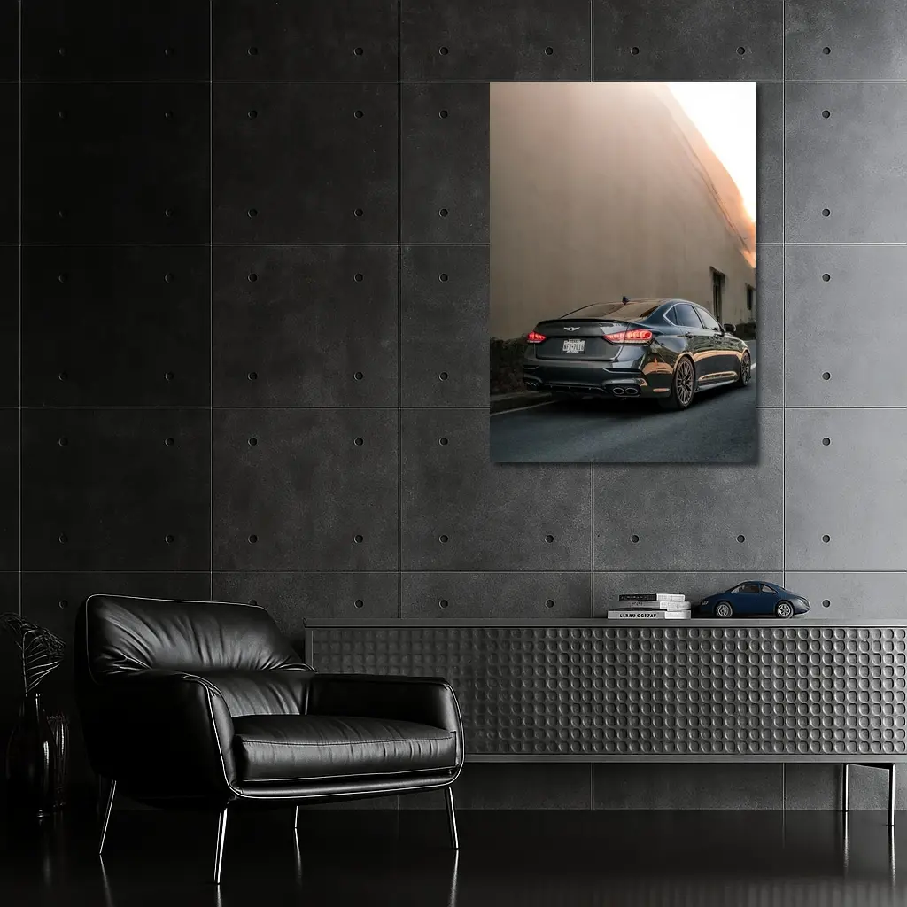 Genesis G90 Sedan Urban Street Sunset – Wall Art