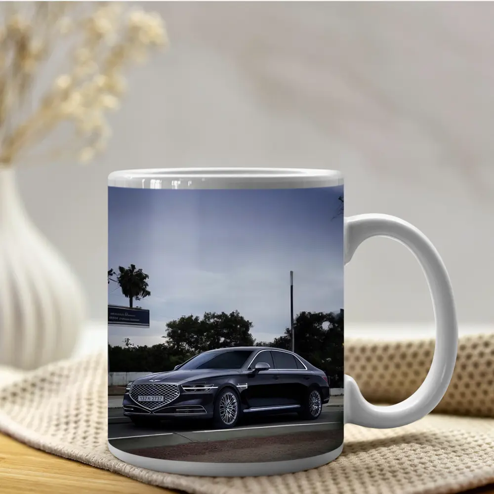 Genesis G90 Luxury Sedan on City Street – Mugs