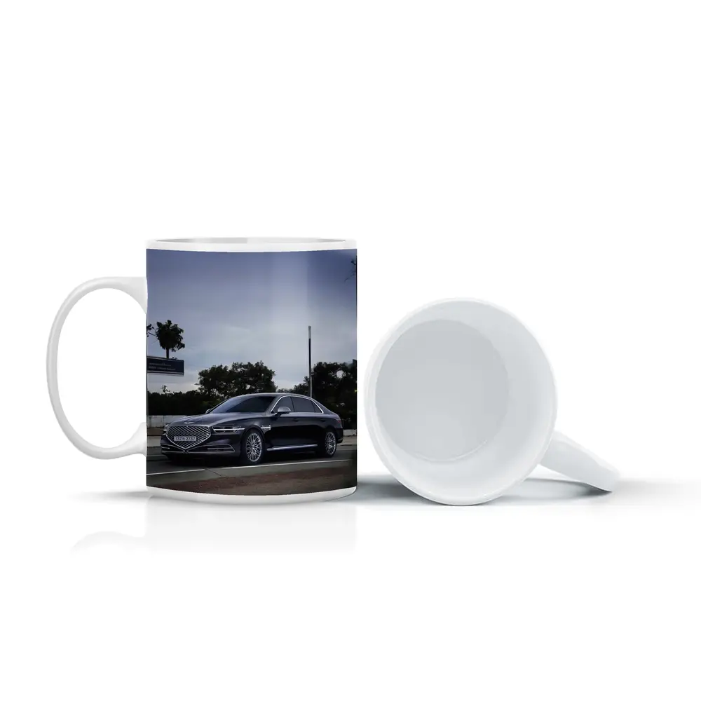Genesis G90 Luxury Sedan on City Street – Mugs
