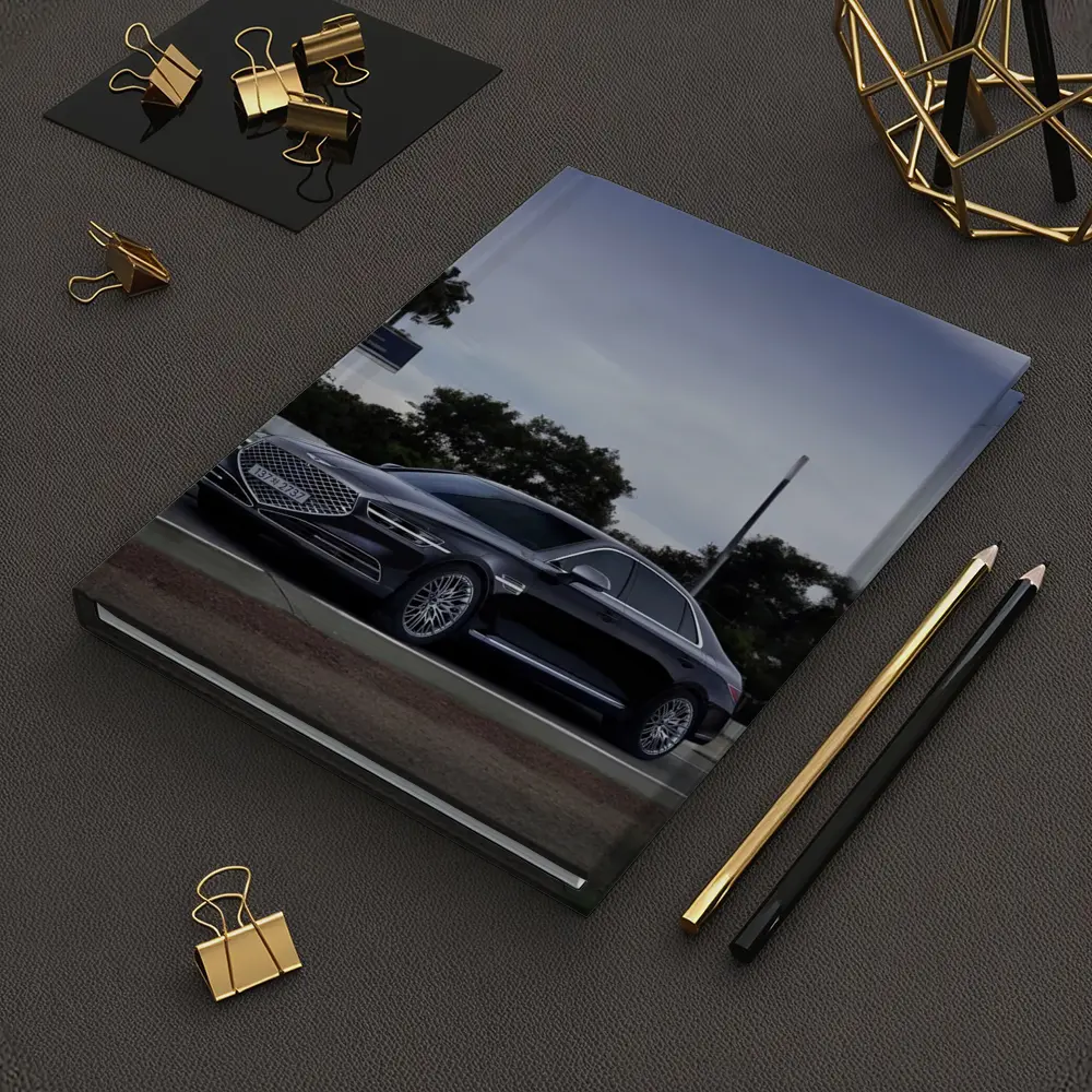 Genesis G90 Luxury Sedan on City Street – Notebooks