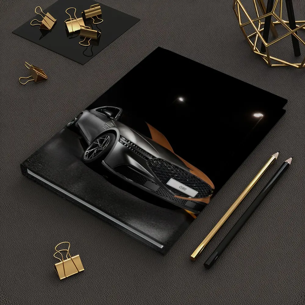 Genesis G90 Parked Dark Night Street – Notebooks
