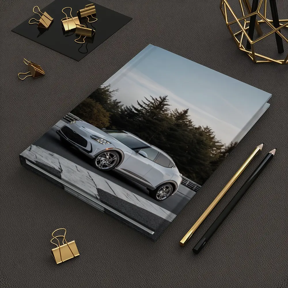 Genesis GV60 Silver SUV Forest Background – Notebooks