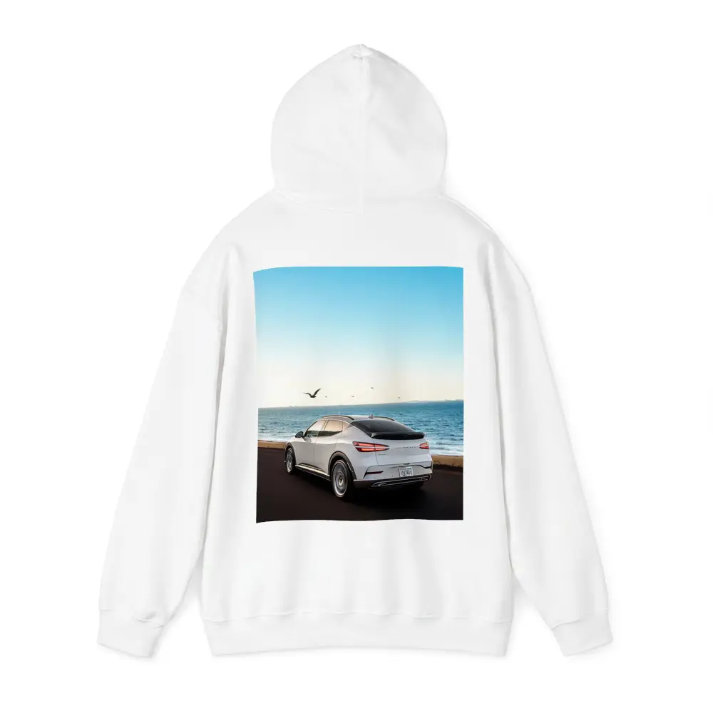 Genesis GV60 White SUV Coastal Ocean View – Hoodies