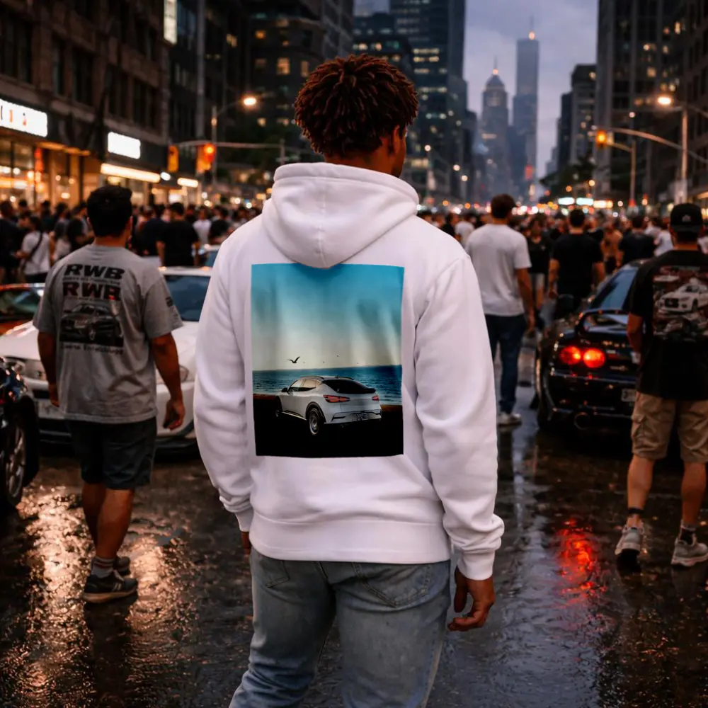 Genesis GV60 White SUV Coastal Ocean View – Hoodies