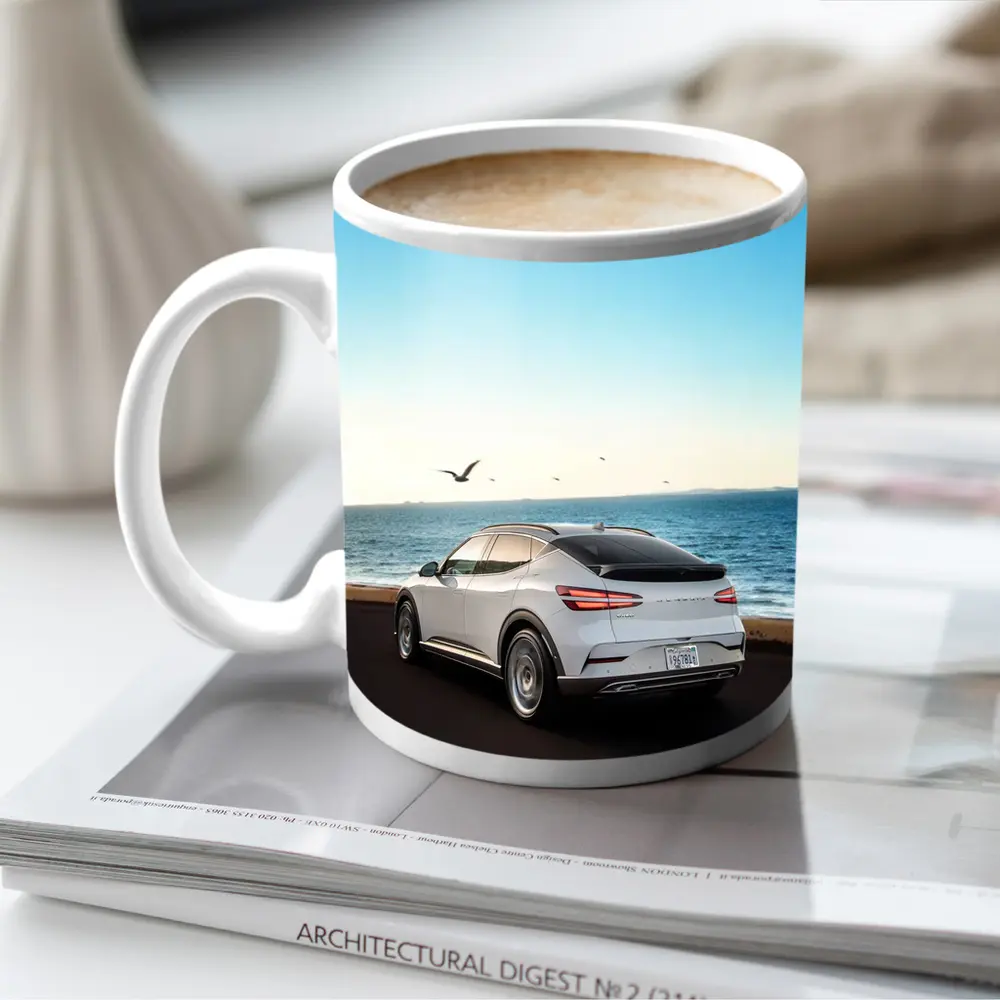 Genesis GV60 White SUV Coastal Ocean View – Mugs