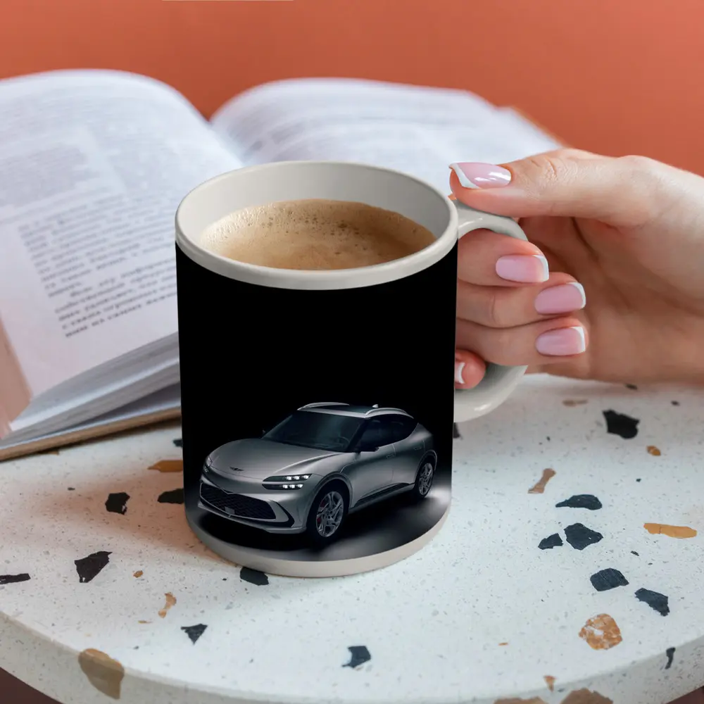 Genesis GV60 Silver SUV Dark Studio – Mugs