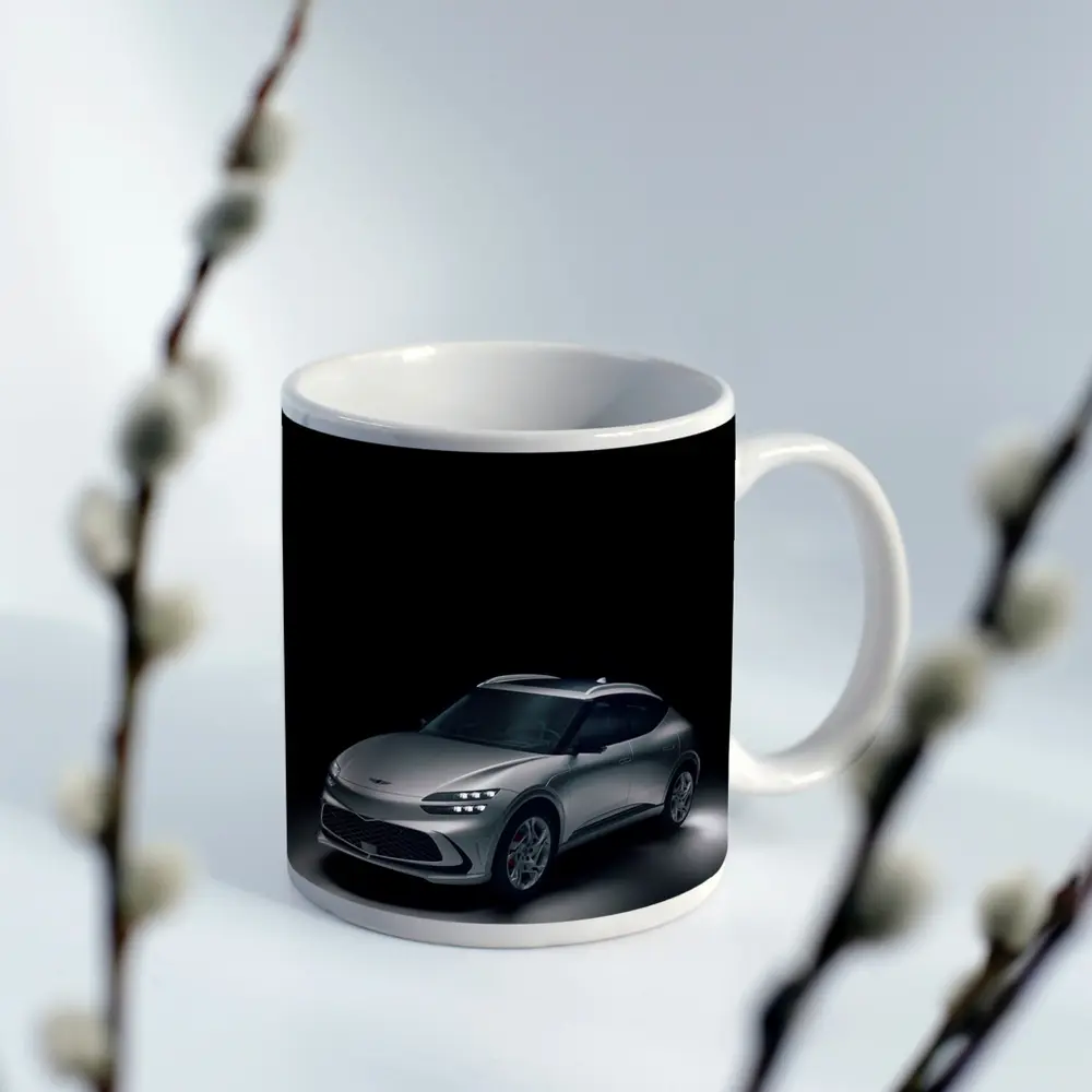 Genesis GV60 Silver SUV Dark Studio – Mugs