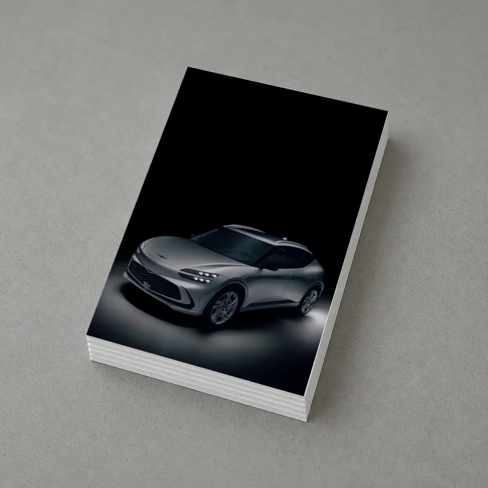 Genesis GV60 Silver SUV Dark Studio – Postcards