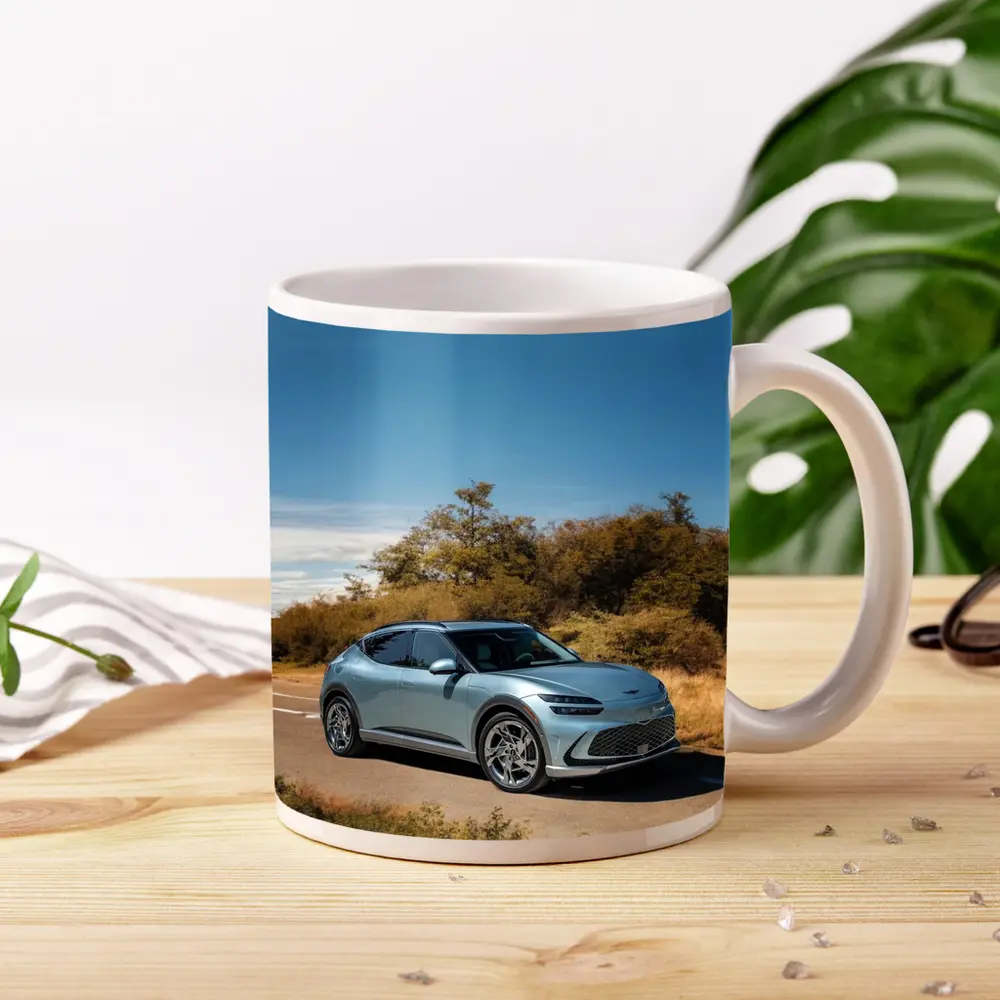 Genesis GV60 Silver SUV Desert Road – Mugs