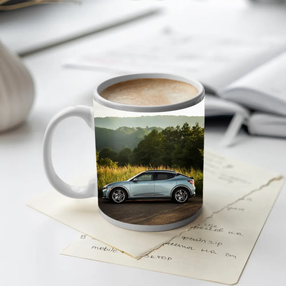 Genesis GV60 Parked Near Green Hills – Mugs
