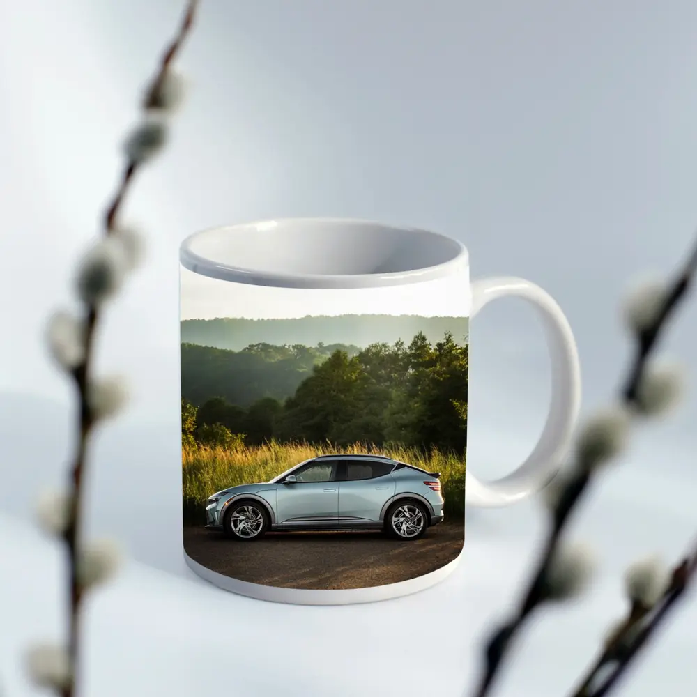 Genesis GV60 Parked Near Green Hills – Mugs