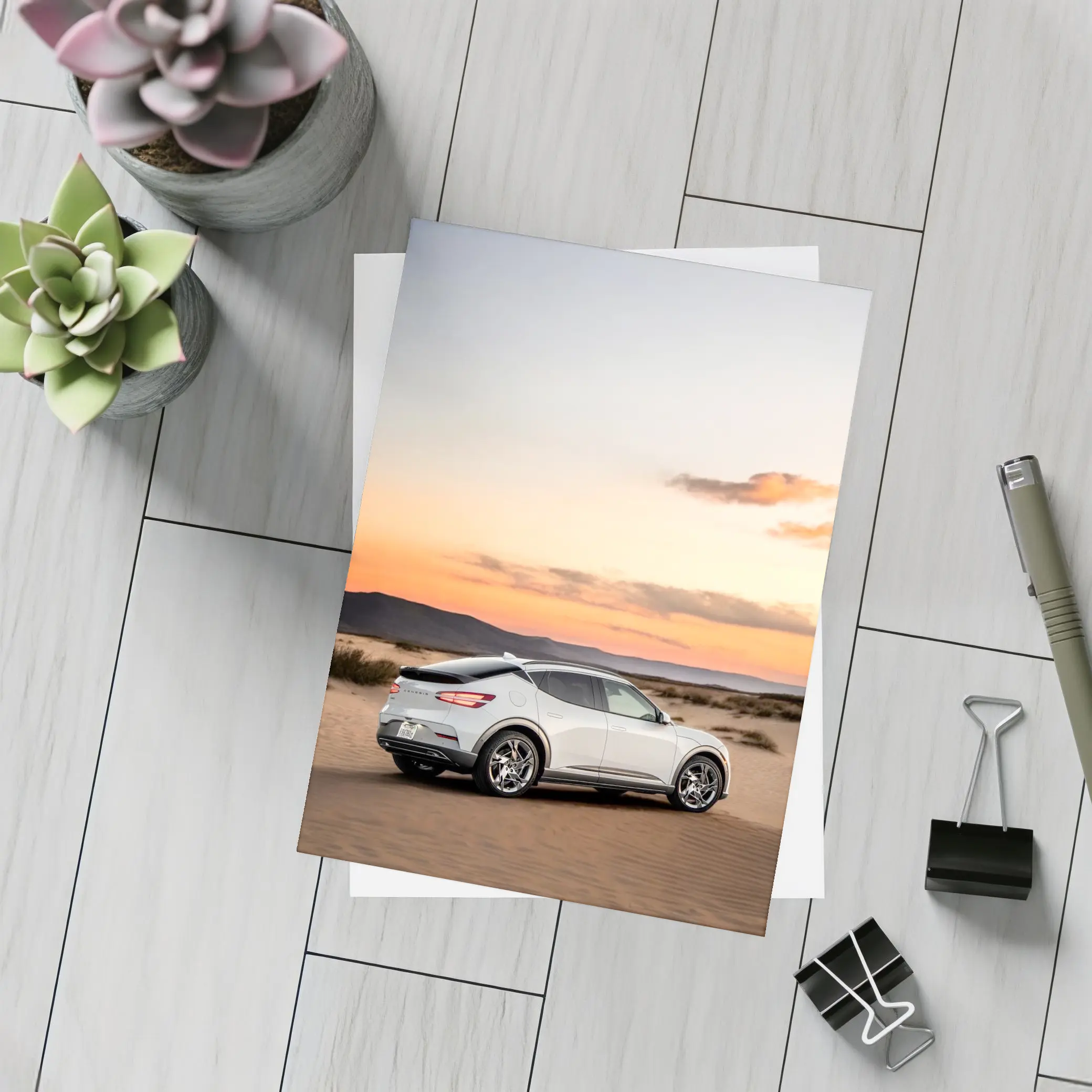 Genesis GV60 Silver Desert Sunset Dunes – Postcards