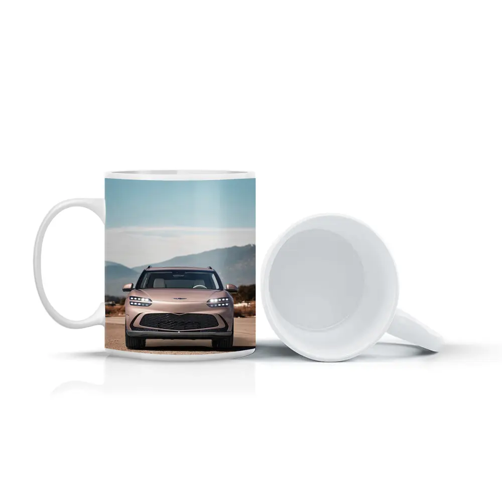 Genesis GV60 Parked Open Road Mountains – Mugs