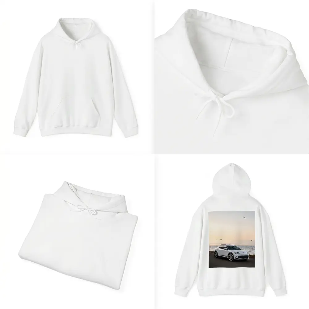 Genesis GV60 Parked by Coastal Sunset – Hoodies