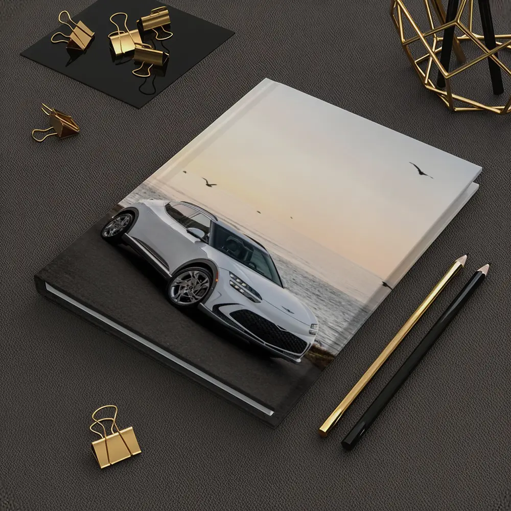 Genesis GV60 Parked by Coastal Sunset – Notebooks