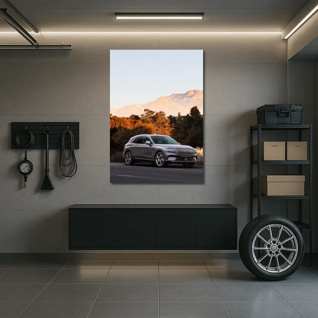 Genesis GV70 SUV Mountain Autumn Road – Wall Art