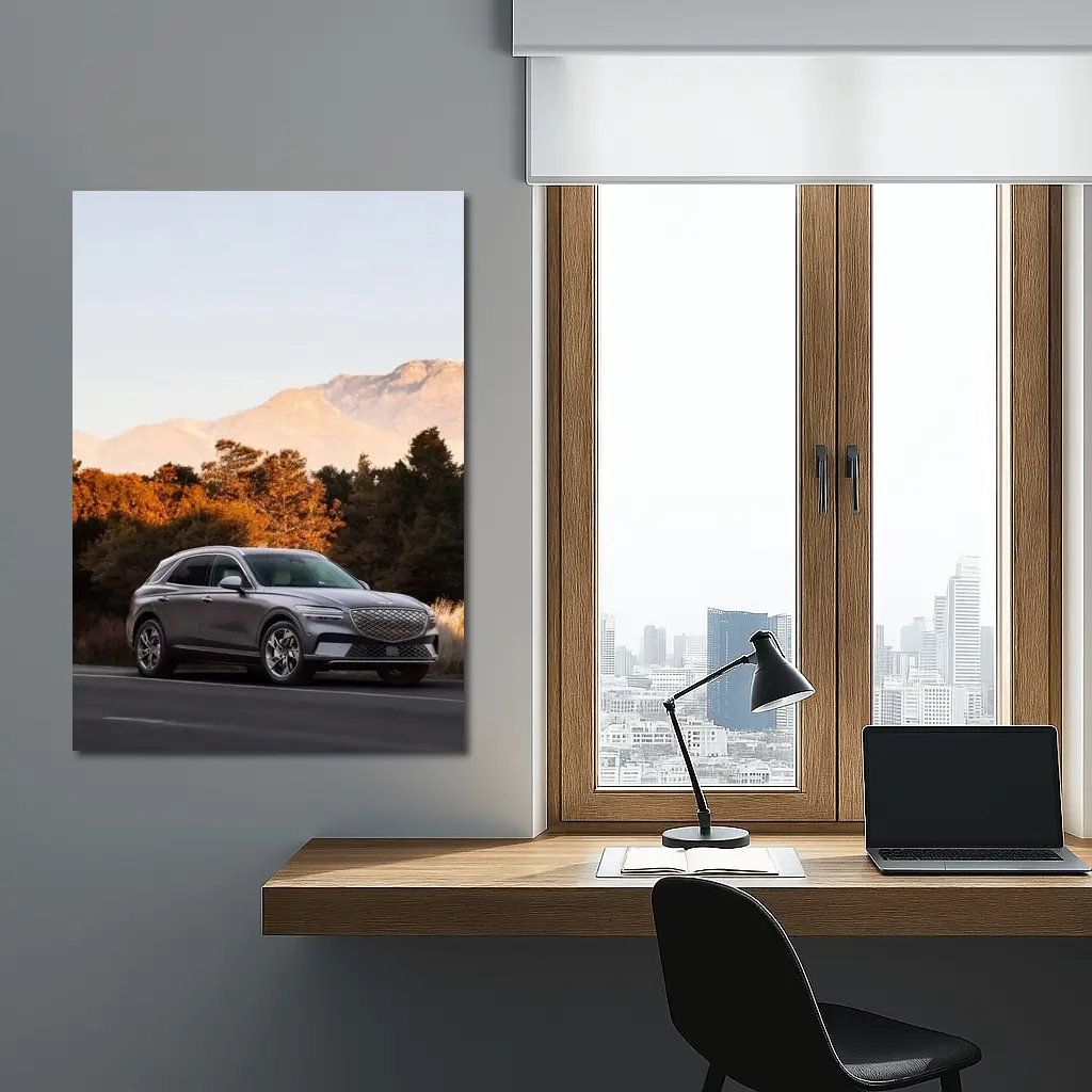 Genesis GV70 SUV Mountain Autumn Road – Wall Art