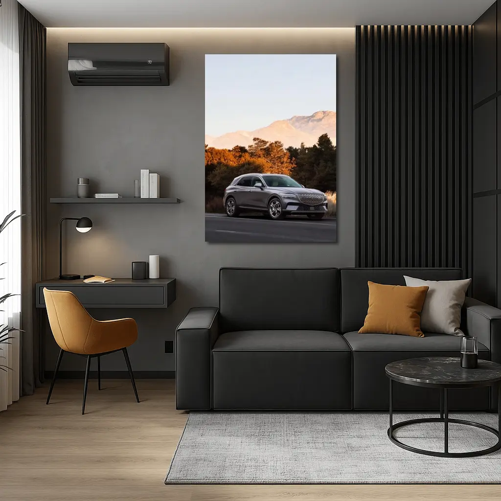 Genesis GV70 SUV Mountain Autumn Road – Wall Art