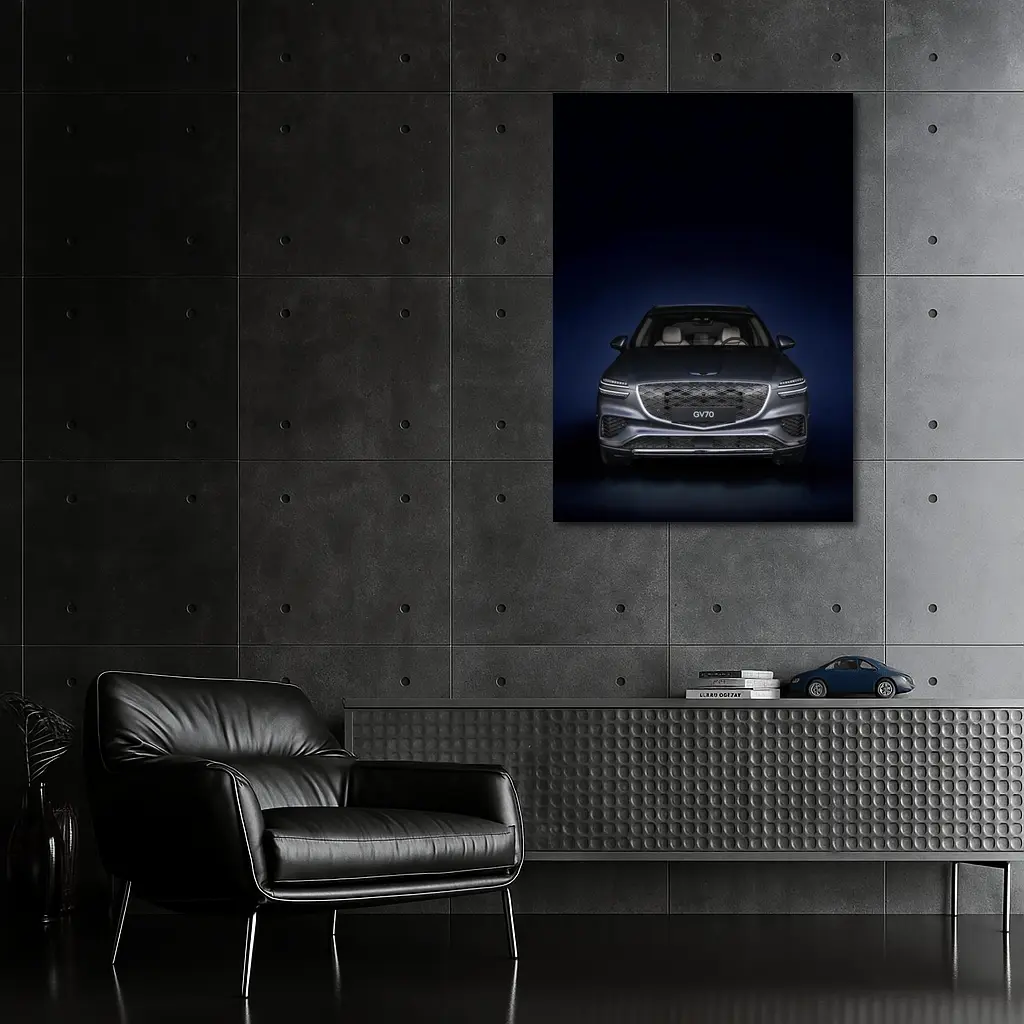 Genesis GV70 SUV Dark Blue Studio – Wall Art