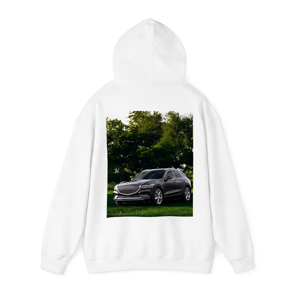Genesis GV70 Parked Green Garden Trees – Hoodies