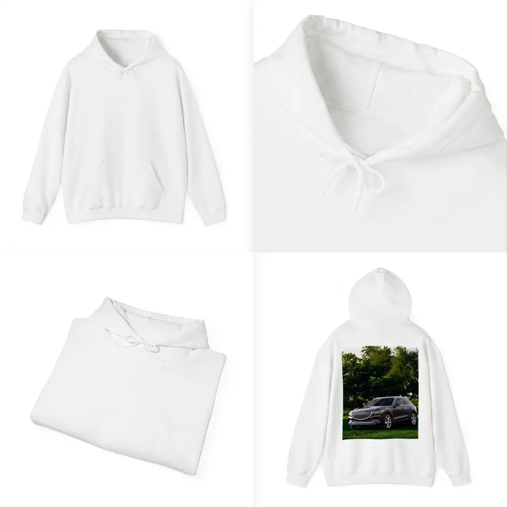 Genesis GV70 Parked Green Garden Trees – Hoodies