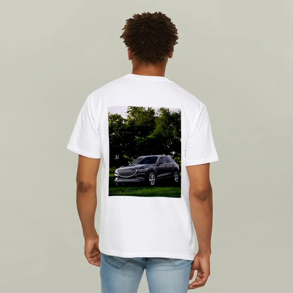 Genesis GV70 Parked Green Garden Trees – T-Shirts