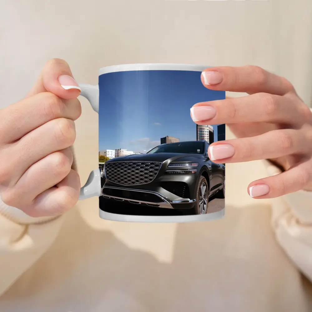 Genesis GV80 SUV Urban City Background – Mugs