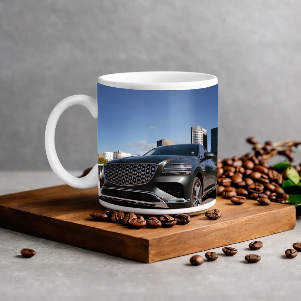 Genesis GV80 SUV Urban City Background – Mugs