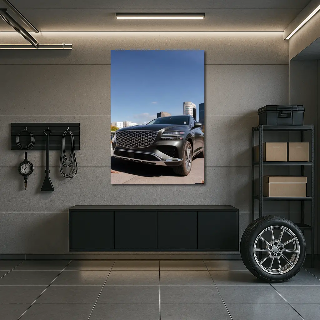 Genesis GV80 SUV Urban City Background – Wall Art