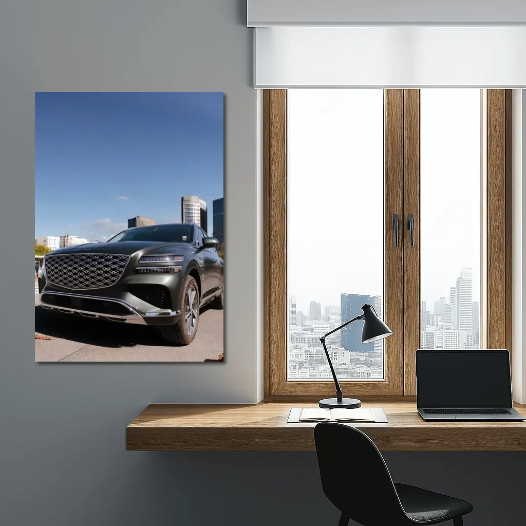 Genesis GV80 SUV Urban City Background – Wall Art