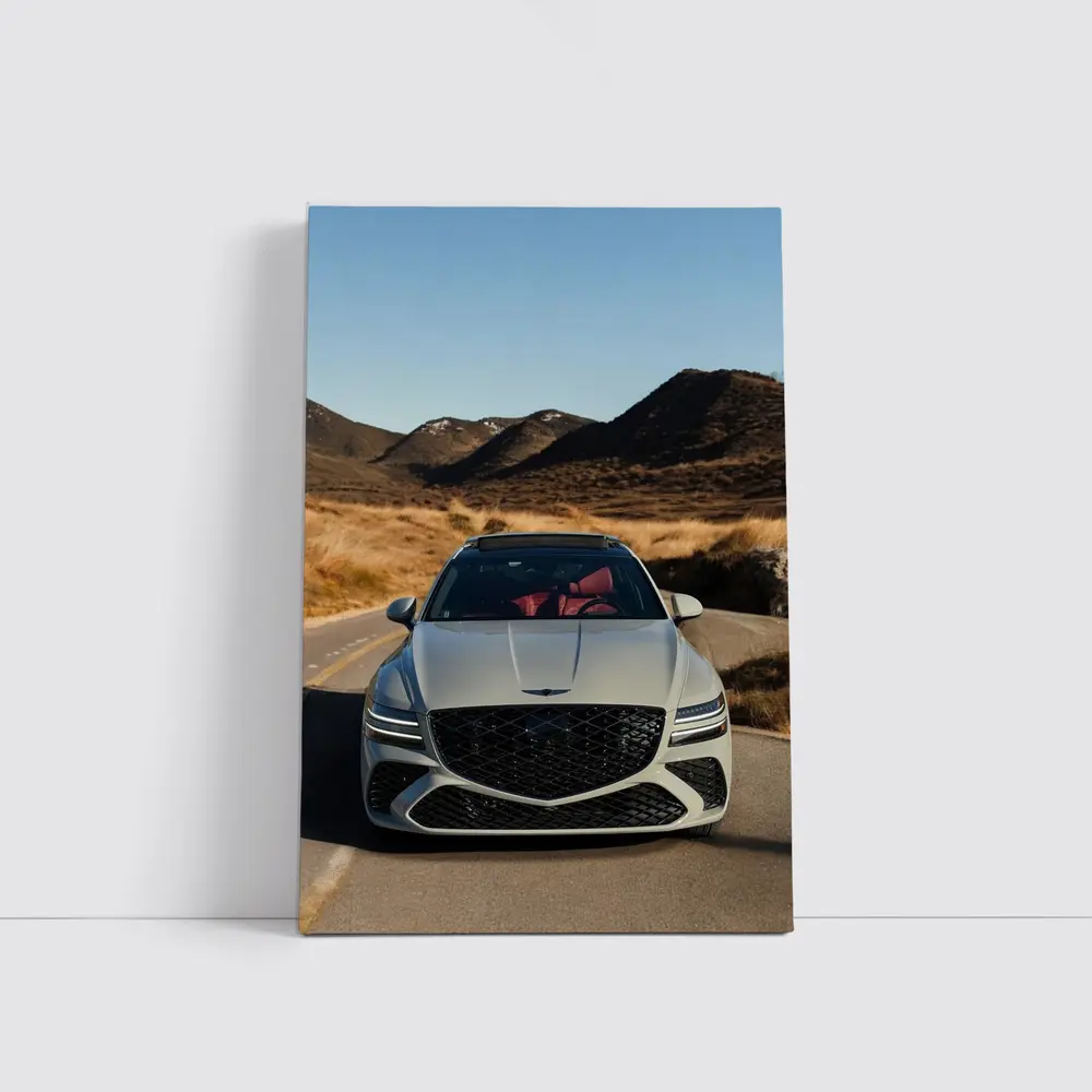 Genesis GV80 Front View Mountain Road – Wall Art