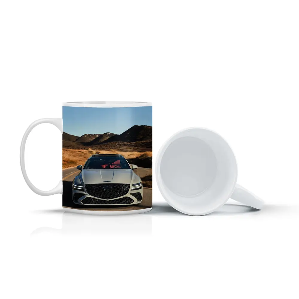 Genesis GV80 Front View Mountain Road – Mugs