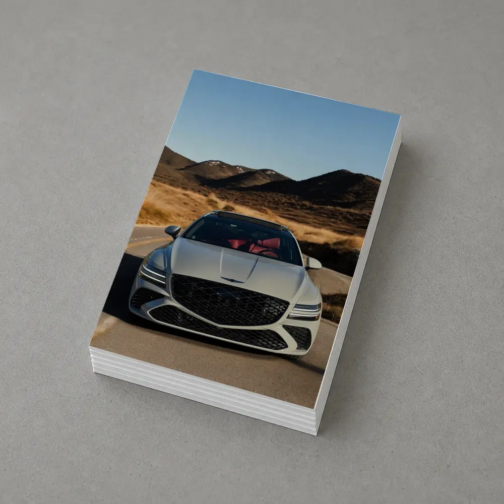 Genesis GV80 Front View Mountain Road – Postcards
