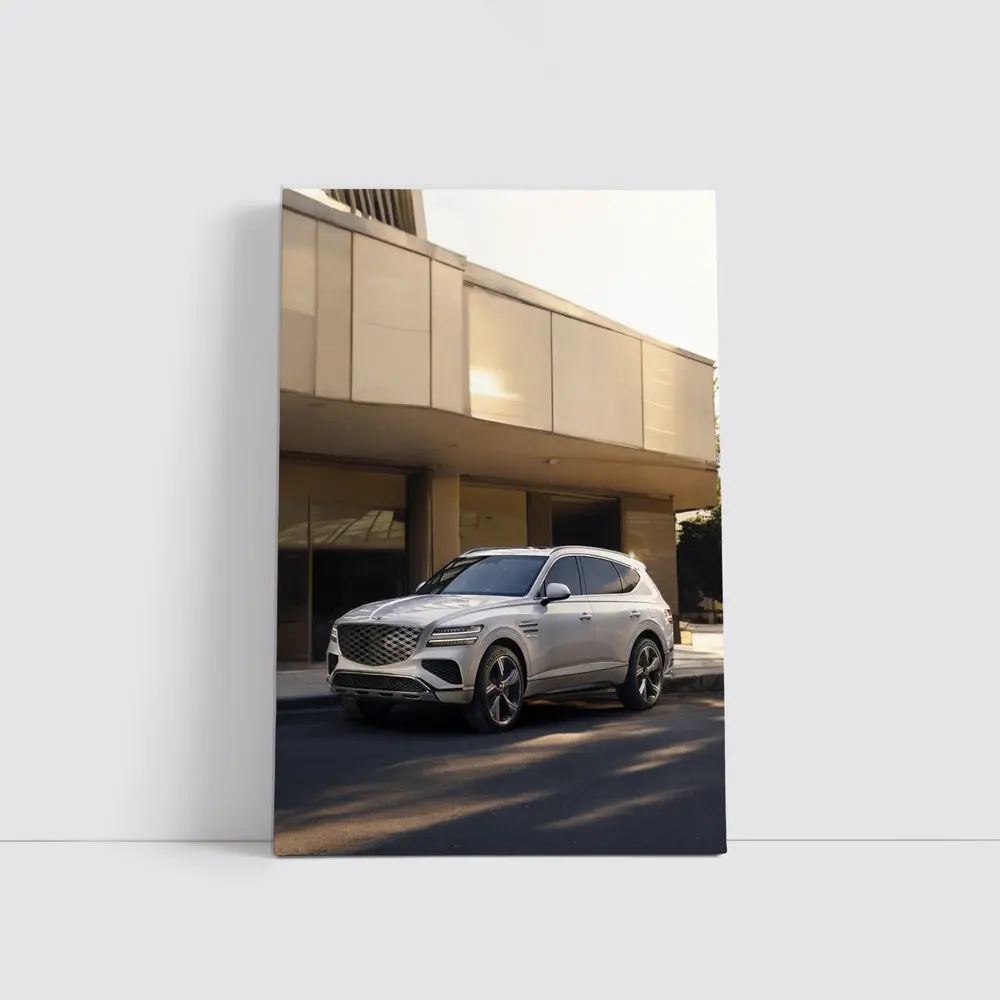 Genesis GV80 SUV Parked Near Building – Wall Art
