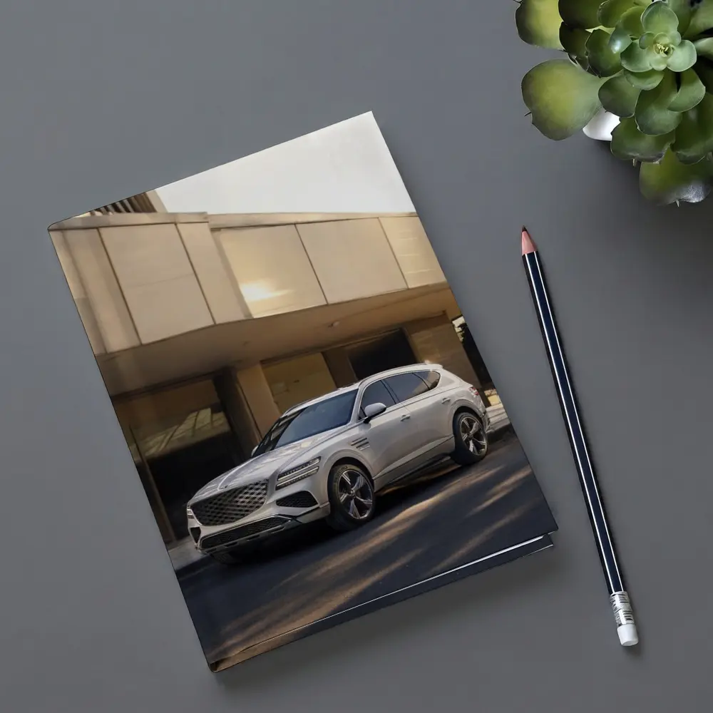 Genesis GV80 SUV Parked Near Building – Notebooks