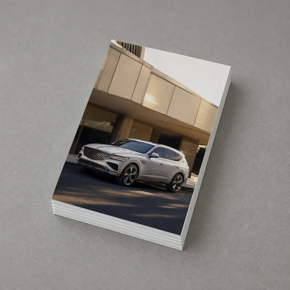 Genesis GV80 SUV Parked Near Building – Postcards