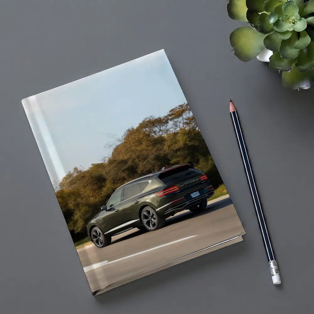Genesis GV80 SUV Dark Green Highway Drive – Notebooks