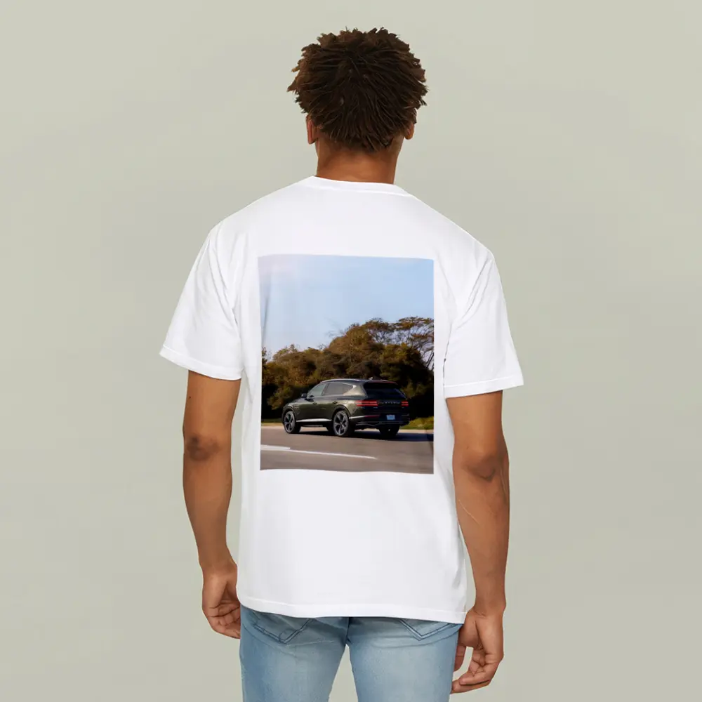Genesis GV80 SUV Dark Green Highway Drive – T-Shirts
