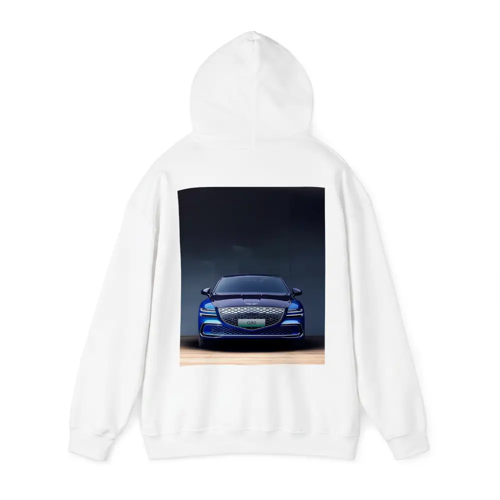 Genesis G80 Electric Blue Front View – Hoodies