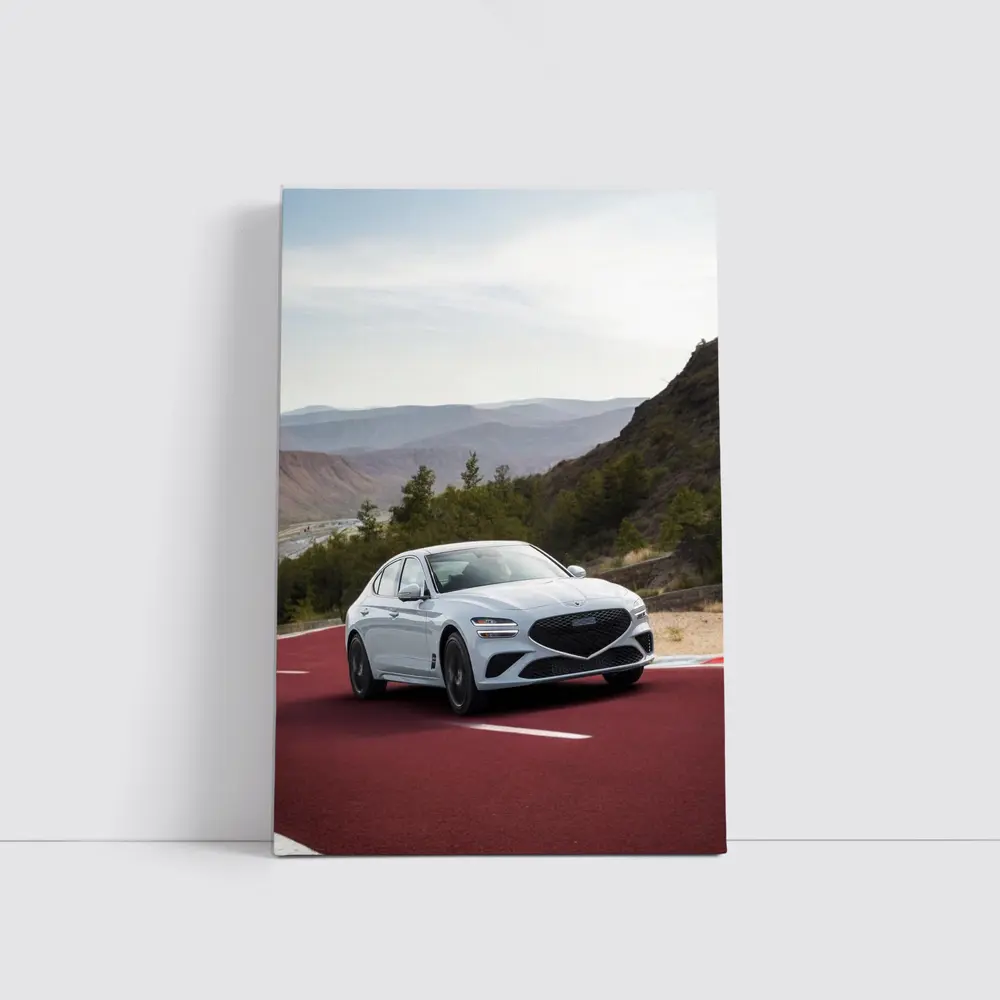 Genesis G70 Sport Sedan on Red Track – Wall Art