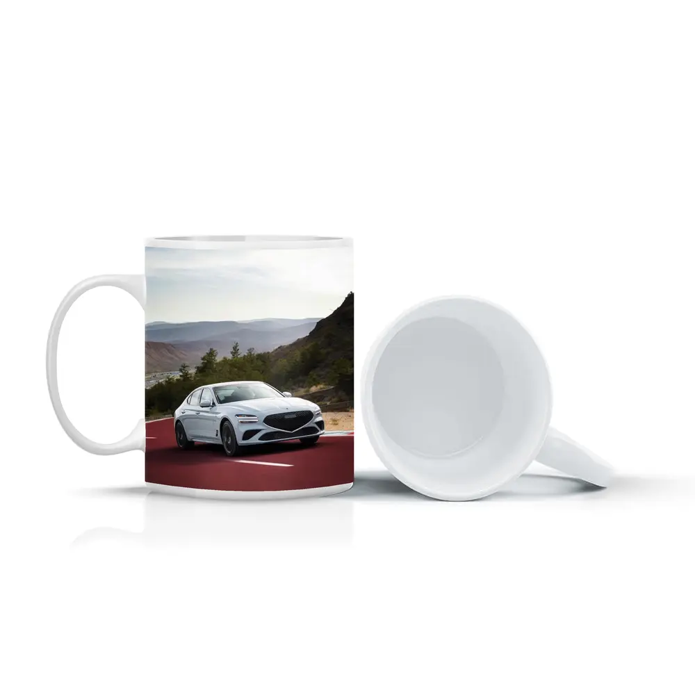 Genesis G70 Sport Sedan on Red Track – Mugs