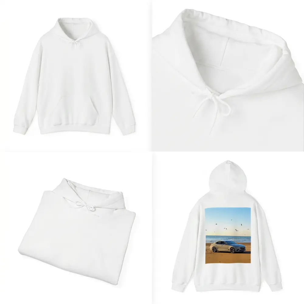 Genesis G70 Silver Sedan Beach Setting – Hoodies