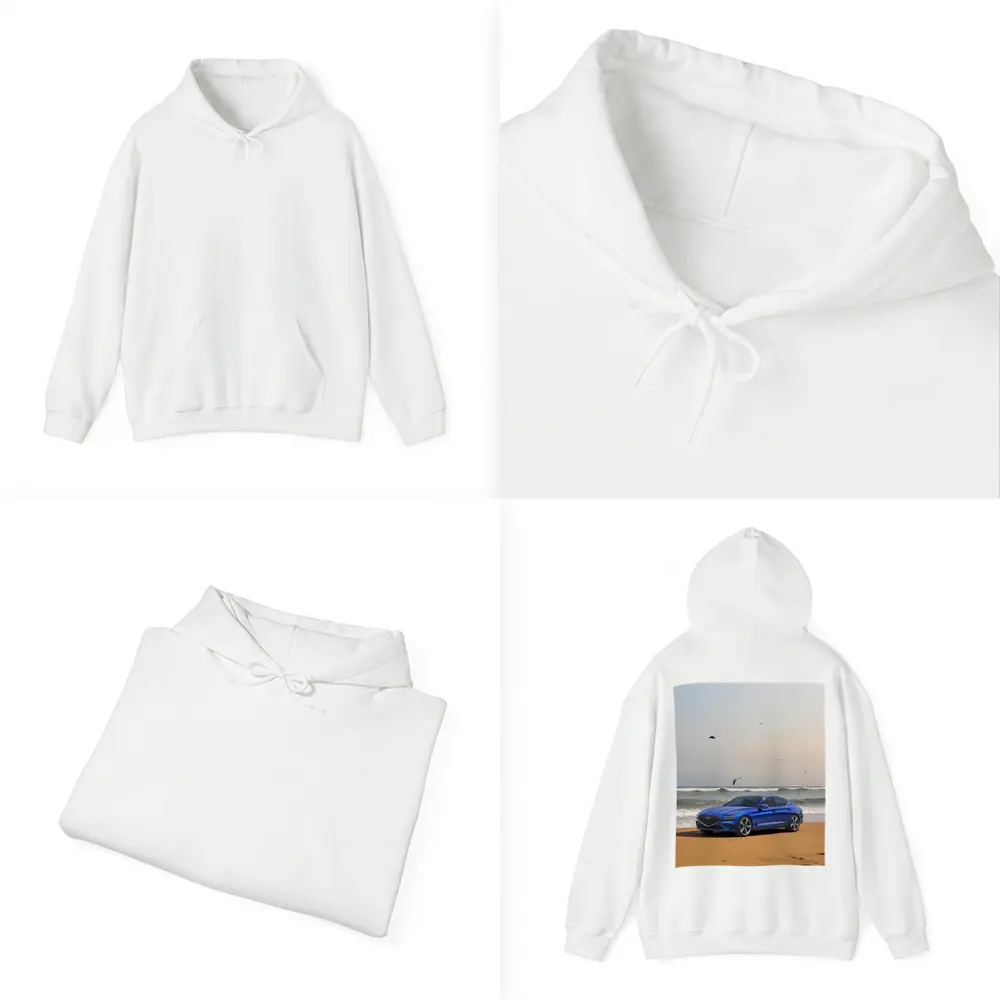Genesis G70 Blue Sedan Beach Setting – Hoodies