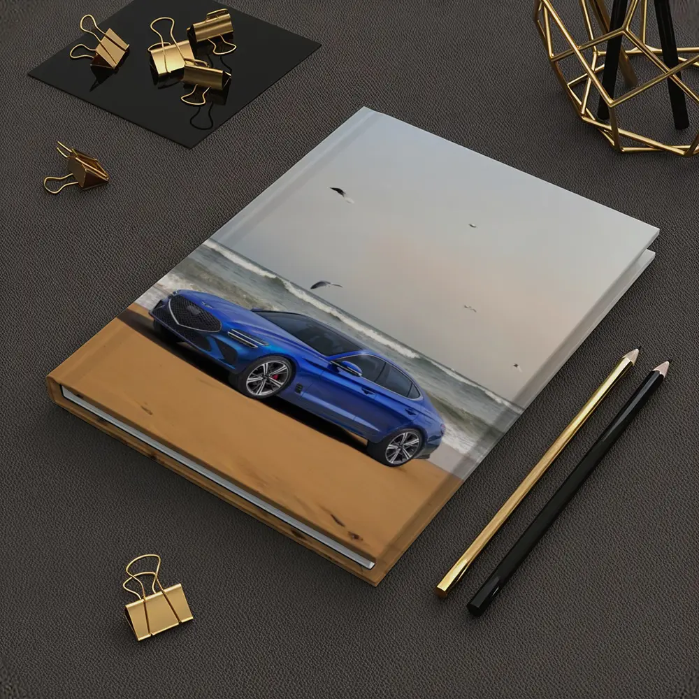 Genesis G70 Blue Sedan Beach Setting – Notebooks