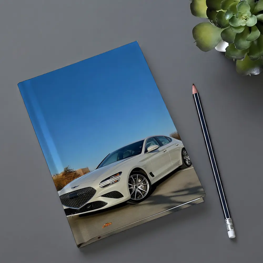 Genesis G70 White Sedan Clear Sky – Notebooks