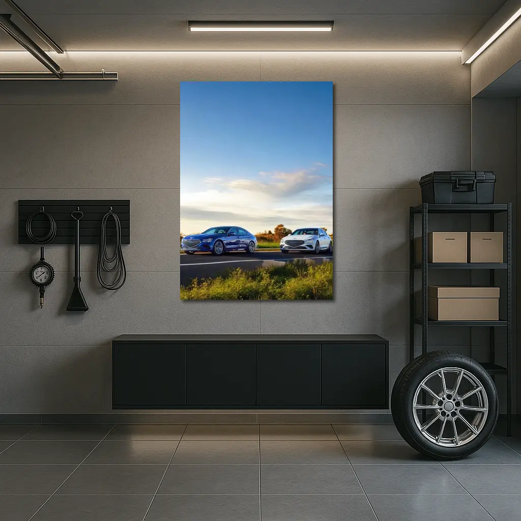 Genesis G70 Duo Open Road Blue Sky – Wall Art