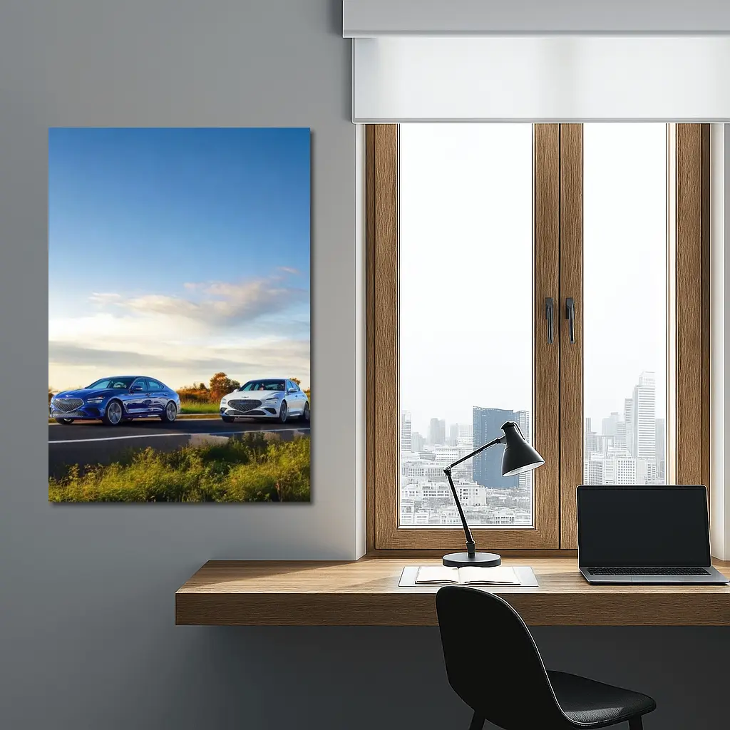 Genesis G70 Duo Open Road Blue Sky – Wall Art