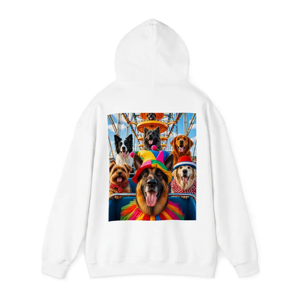 German Shepherd Dogs Clown Hats Carnival Ferris Wheel – Hoodies