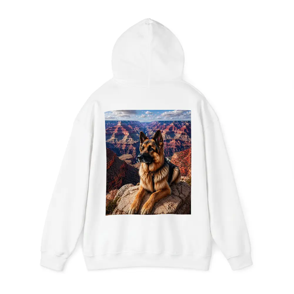 German Shepherd Resting at Grand Canyon – Hoodies