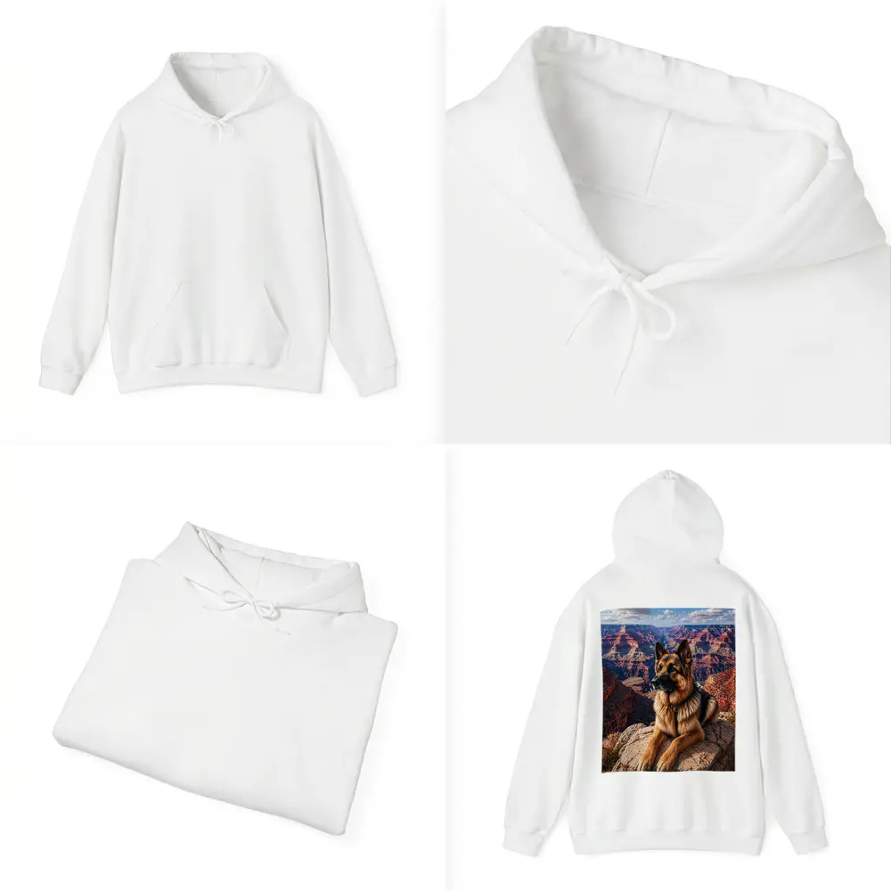 German Shepherd Resting at Grand Canyon – Hoodies
